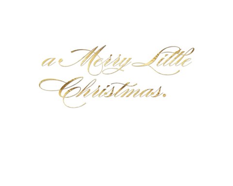 Framed Park Avenue a Merry Little Christmas inside card copy Print