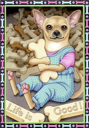 Framed Chihuahua Cookies Print