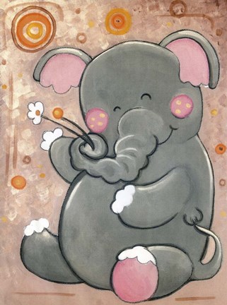 Framed Flowers for Ellie Print