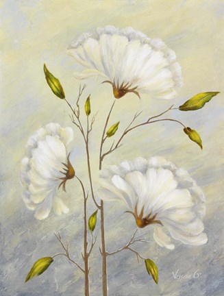 Framed Cream I Print