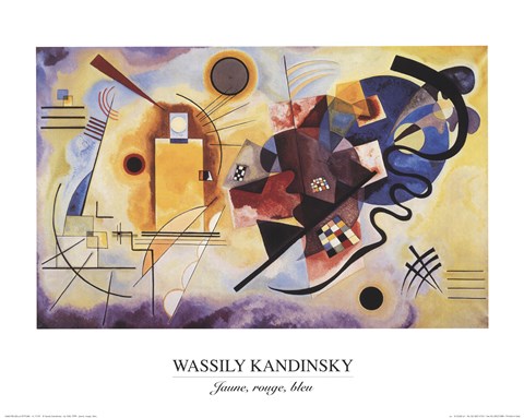 Framed Jaune Rouge Bleu, c.1925 Print