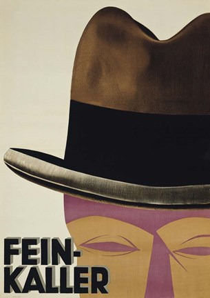 Framed Art Deco Hat Print