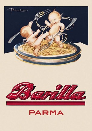 Framed Barilla Parma Print