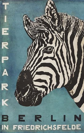 Framed Berlin Zebra Print