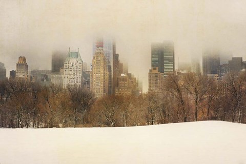 Framed Foggy Central Park Print