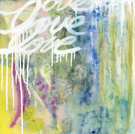 Framed Love Love Love Print