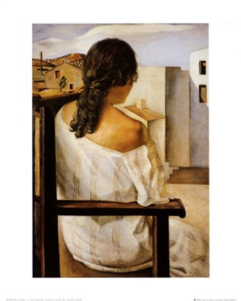 Framed Back of Girl, c.1925 Print