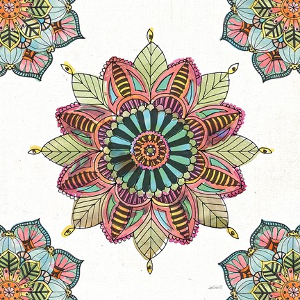 Framed Mandala Morning VI Print