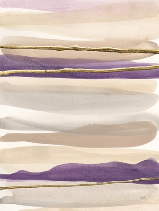 Framed Gilded Amethyst II Crop Print