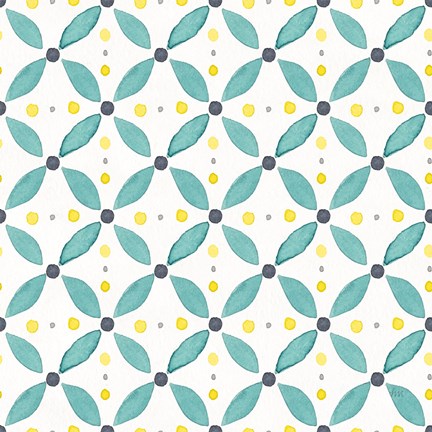 Framed Garden Getaway Pattern XA Print