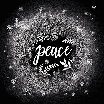 Framed Frosty Peace Print