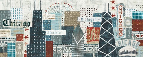 Framed Hey Chicago Crop Print