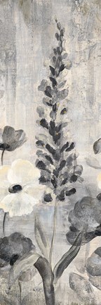 Framed Crystal Raindrops Panel IV BW Print