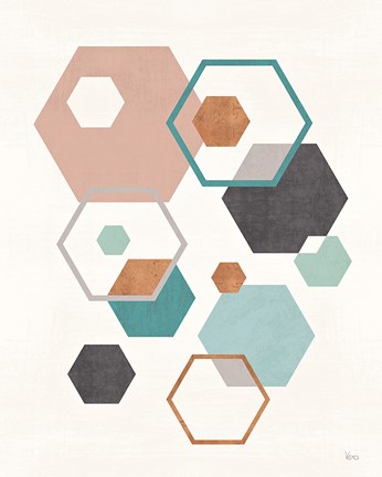 Framed Abstract Geo III Print