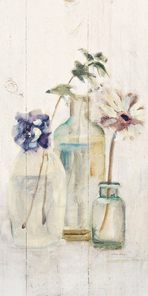 Framed Blossoms on Birch III Panel Print