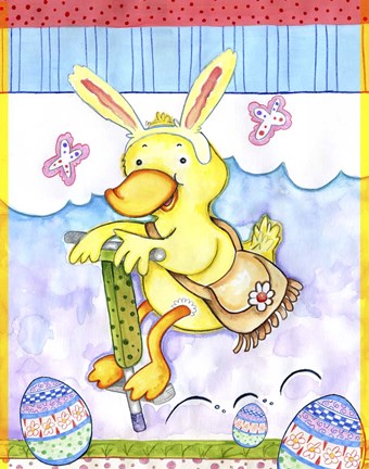 Framed Bunny Hop Print