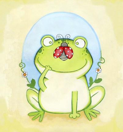 Framed Funny Face Print