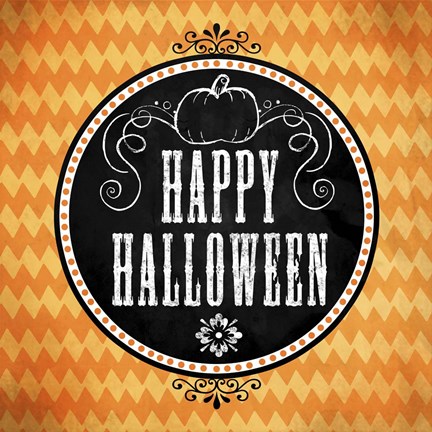 Framed Happy Halloween Print