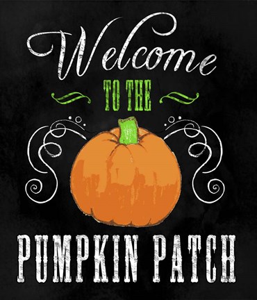 Framed Welcome Pumpkin Patch Print