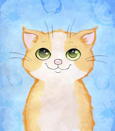 Framed Orange And Blue Print