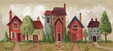 Framed Country Row Print