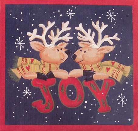 Framed Joy - Reindeers Print