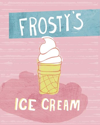 Framed Frosty&#39;s Ice Cream Print