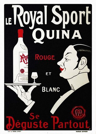 Framed Le Royal Sport Quina Print