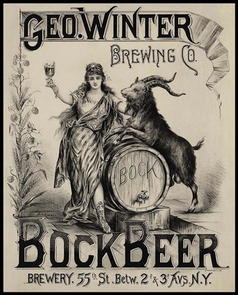 Framed Bock Beer Print