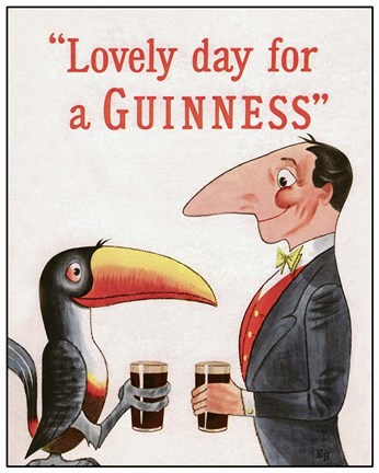 Framed Lovely Day for a Guinness Print