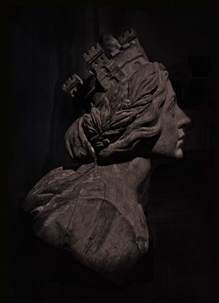 Framed Mascaron de Juan Sebastan el Cano Spanish Armada Print