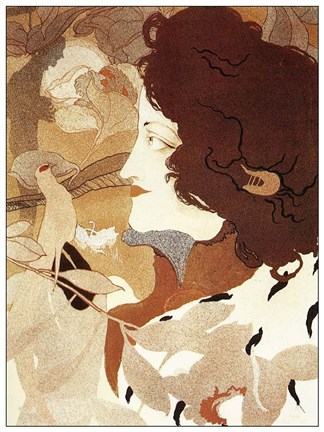 Framed De Feure La Femme Fatale 1896 Print