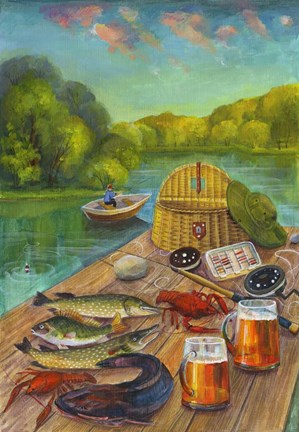 Framed Catch of the Day Print