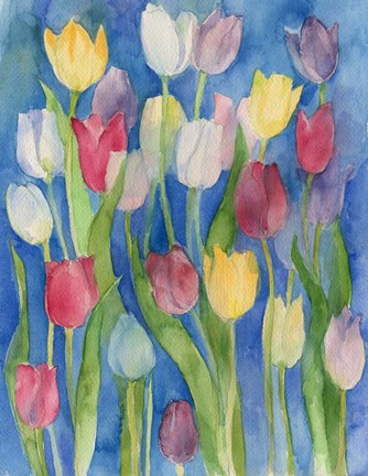 Framed Tulips Print