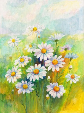 Framed Daisies Print