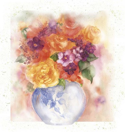 Framed Rosas Amar Print