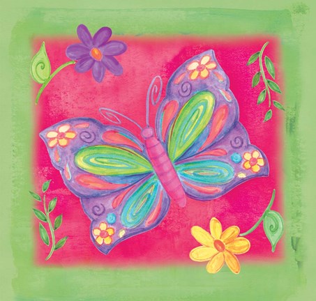 Framed Butterfly 2 Print