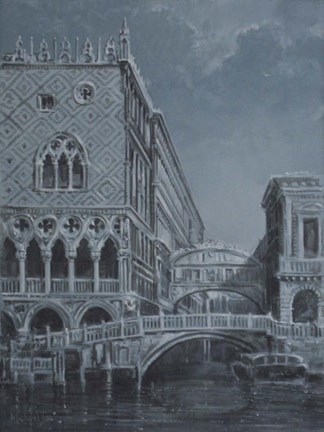 Framed Venice Facade Print