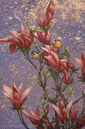 Framed Pink Burst Print