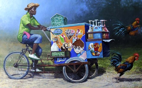 Framed Chicken Run Print