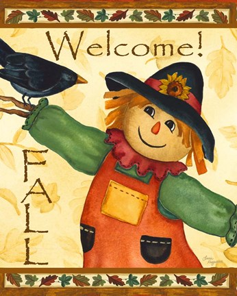 Framed Welcome Fall Print