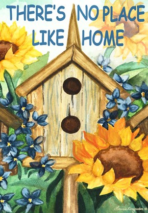 Framed There's No Place Like Home Print