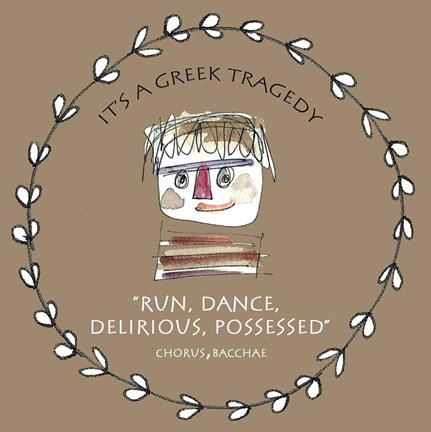 Framed Greek Tragedy D Print