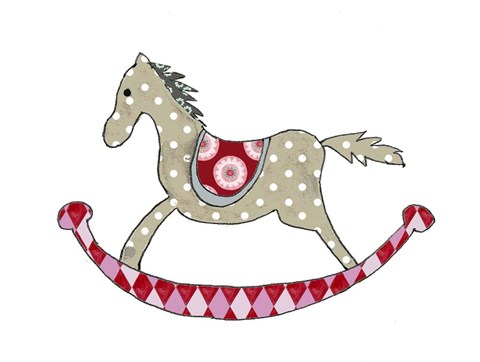Framed Rocking Horse Print