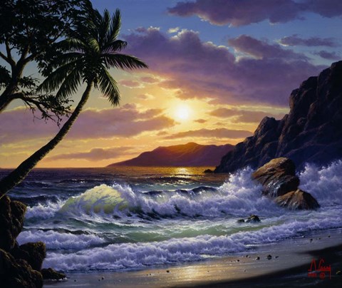 Framed Rushing Waters Print