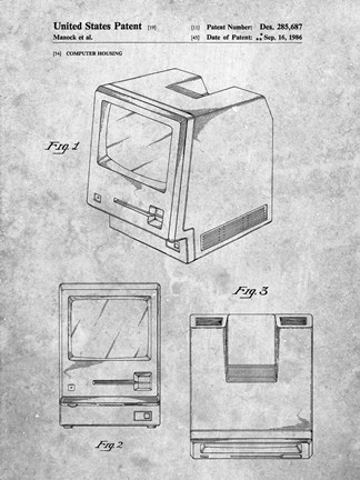 Framed Computer Housing Patent Print