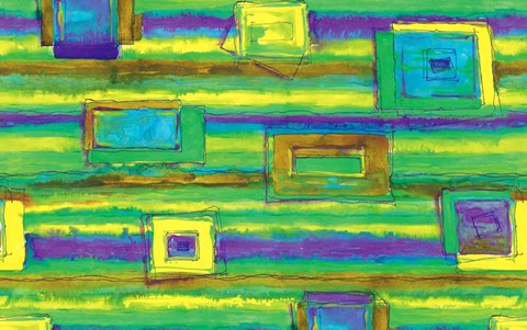 Framed Abstract Geometric Print