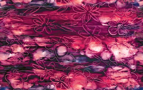 Framed Deep Red Print