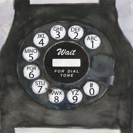 Framed Phoning I Print