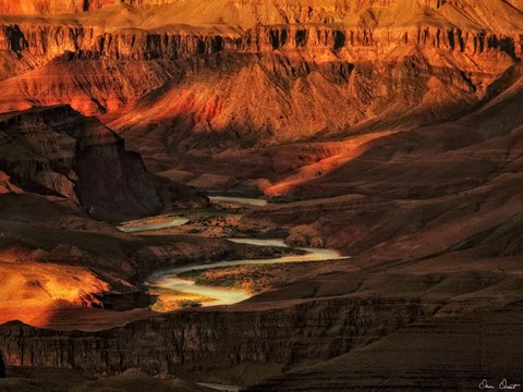 Framed Canyon View I Print